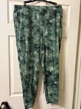 Men's Flex Green Tie-Dye Jogger Pants